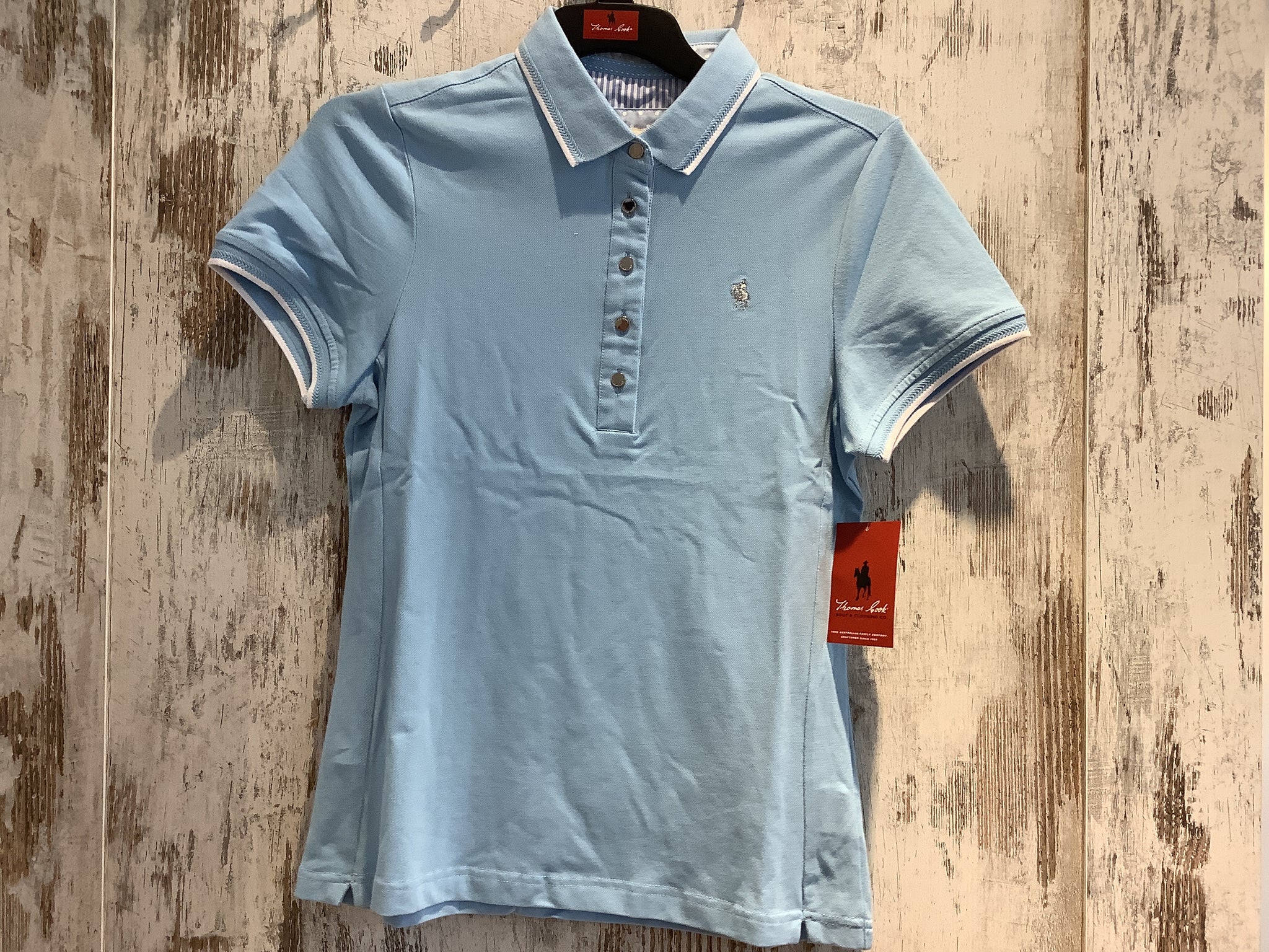 T5S2523126 Thomas Cook Ladies Michelle S/S Polo Pale Blue