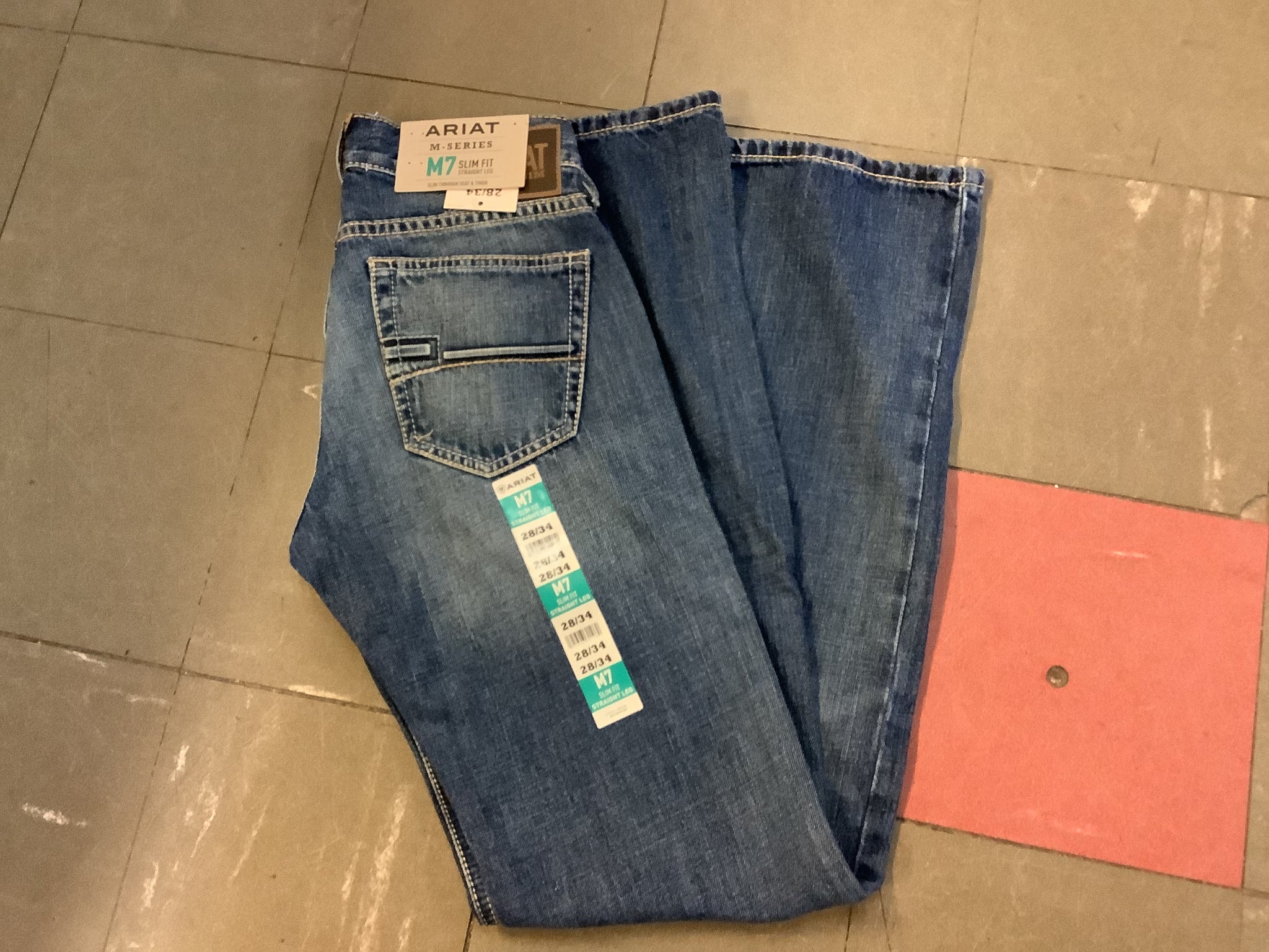 10045388 ARIAT MENS M7 SLIM STRAIGHT EZRA BRIGHTON 36" LEG