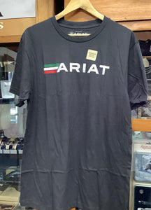 10052034 Ariat Mens Viva S/S Tee Vintage Black