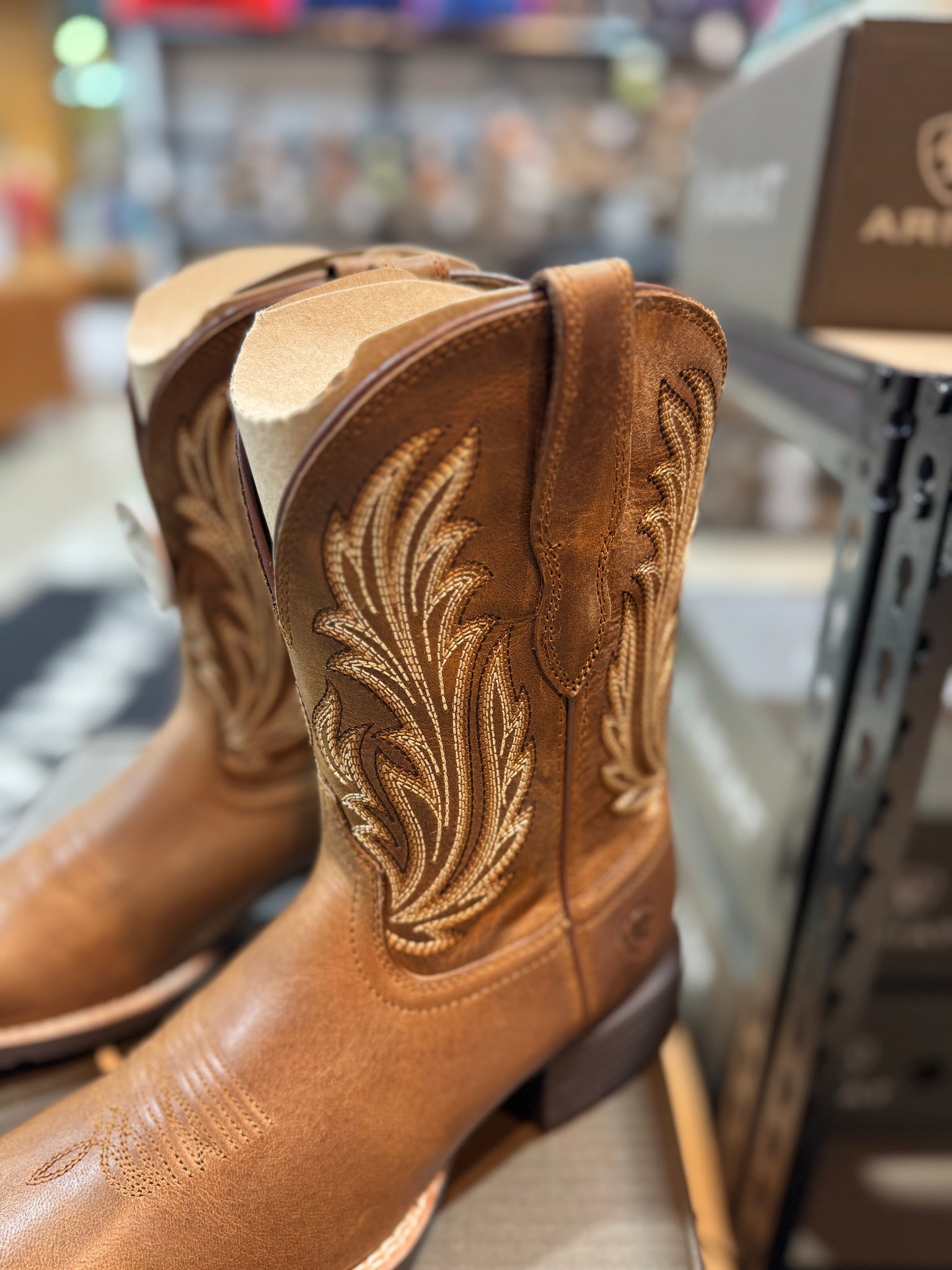 10064074 Ariat Ladies Round Up Filly Boots Sorrel Crunch