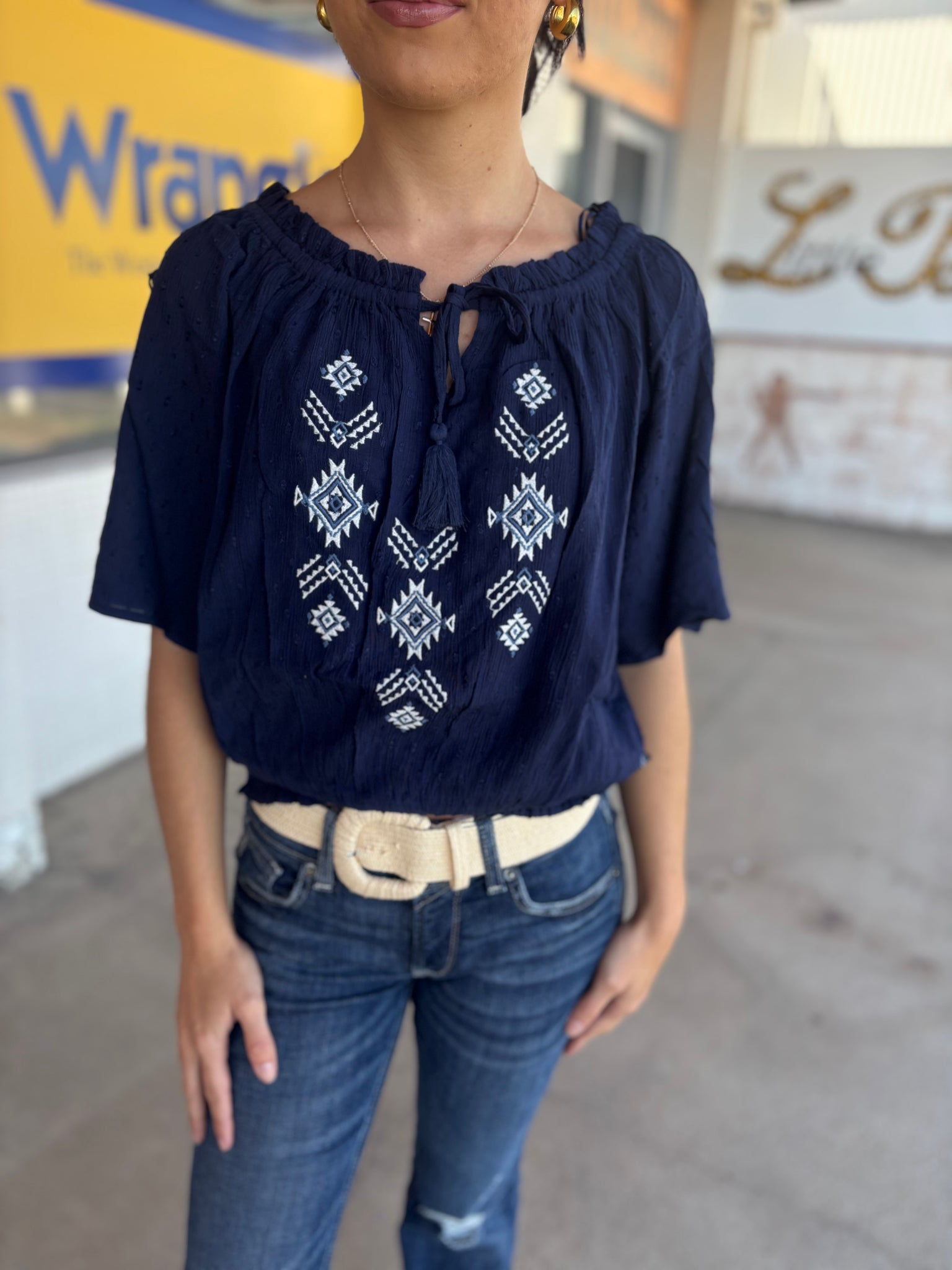 P5S2571112 Pure Western Deanne S/S Blouse