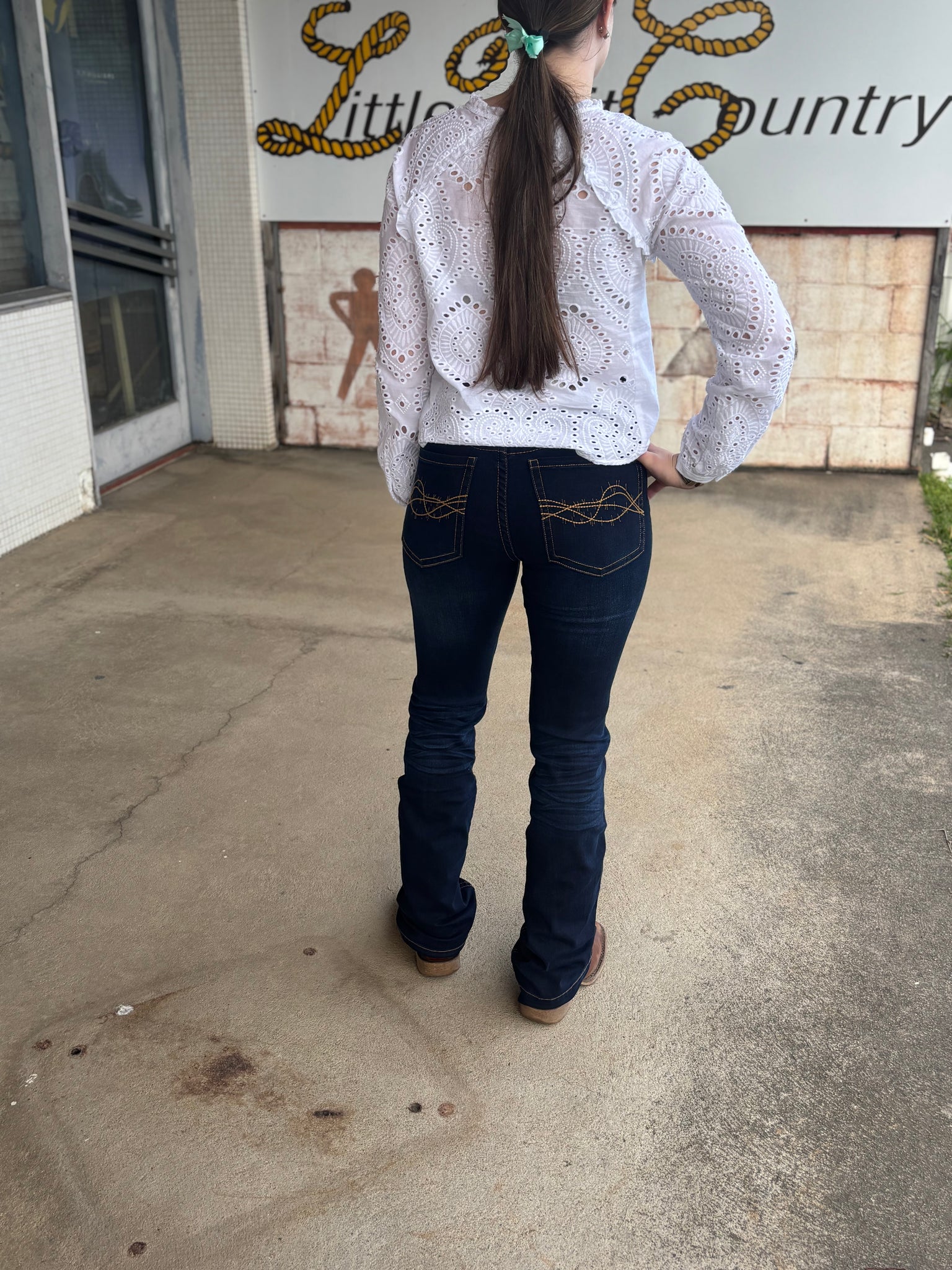 Cowgirl Tuff Ladies Platinum Bootcut Jeans 35" Leg