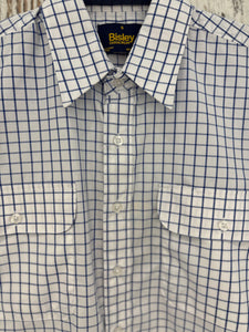 BS20391 Bisley Mens S/S Shirt White Check
