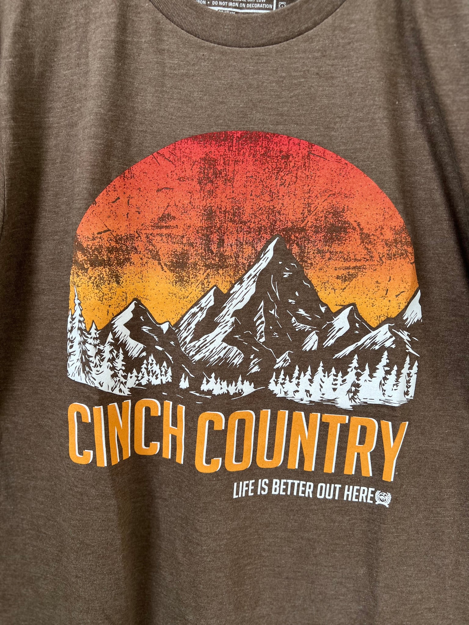 MTT1690593 Cinch Mens Tee Brown