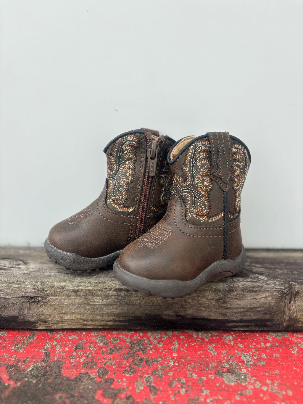 09-016-1900-3437 Roper Infant Cowbaby Patrick Boots Brown – LittleBit ...