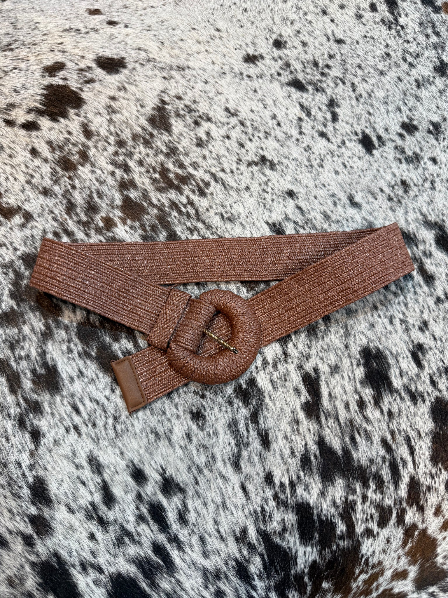 IW50015 Wrapped Halfmoon Elastic Straw Belt