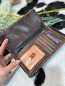 X5S1929WLT Wrangler Nash Rodeo Wallet Tan