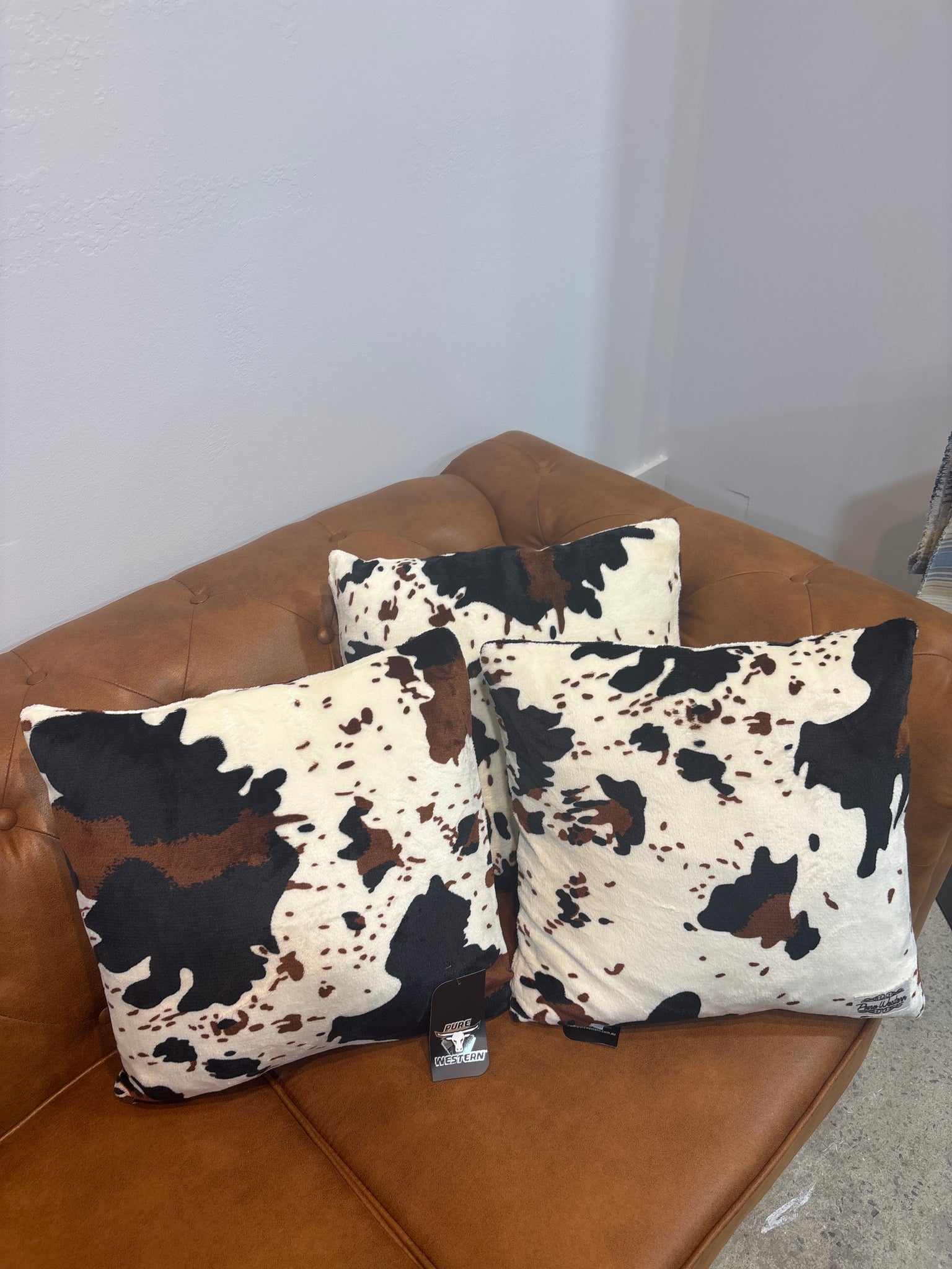 PCP2969CSH Pure Western Cow Print Snuggle Cushion Cow Print