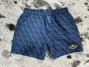 P5S3302390 Pure Western Boys Corey Boardshort Navy