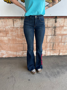 10048260 Ariat Ladies High Rise Flare Rodeo Quincy - Midnight