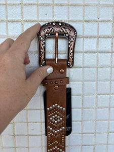 P4W2909BLT Pure Western Ladies Yasmin Belt Tan