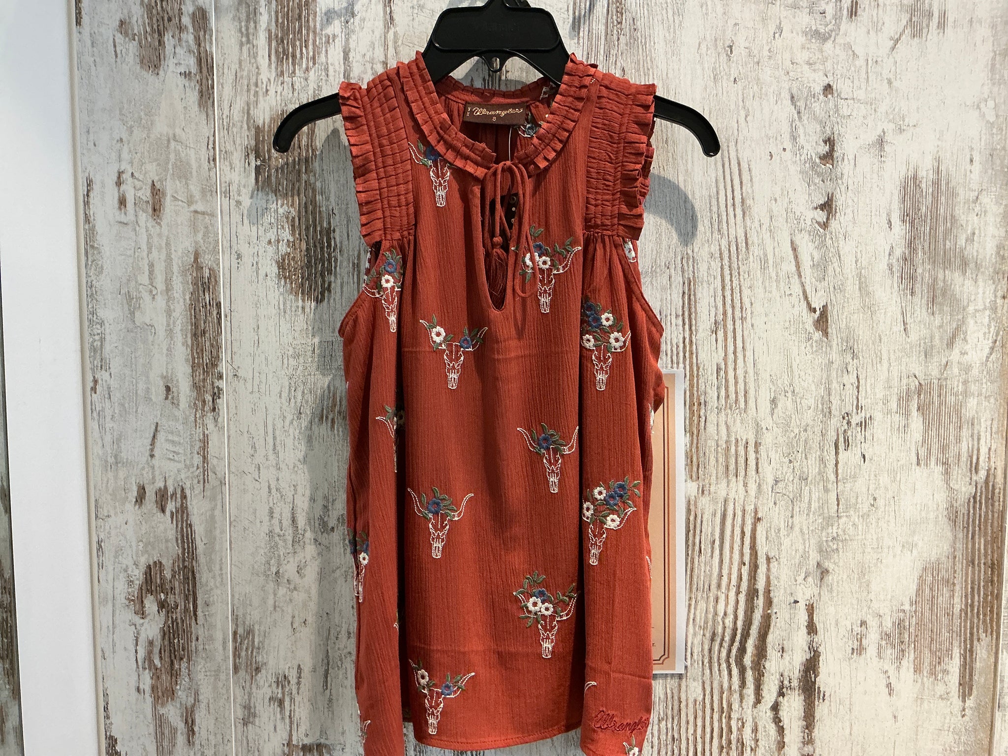 X5S2536442 Wrangler Ladies Krissy Blouse Rust