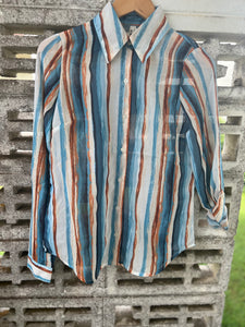 03-050-0590-1012 Roper Ladies Studio West Collection L/S Shirt Print Multi