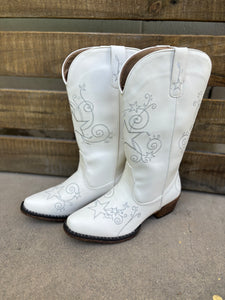 09-021-0191-3383 Roper Ladies Aster Snip Boots White