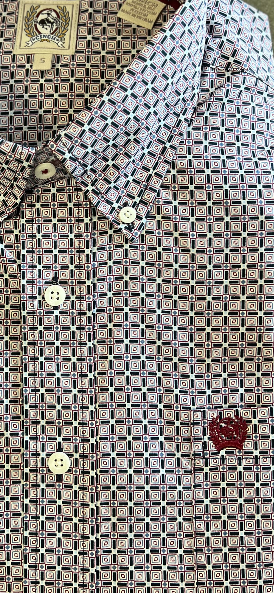 MTW1105619 Cinch Men's L/S Shirt Mul