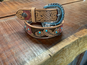 P5S2987BLT Pure Western Ladies Charlene Belt Tan