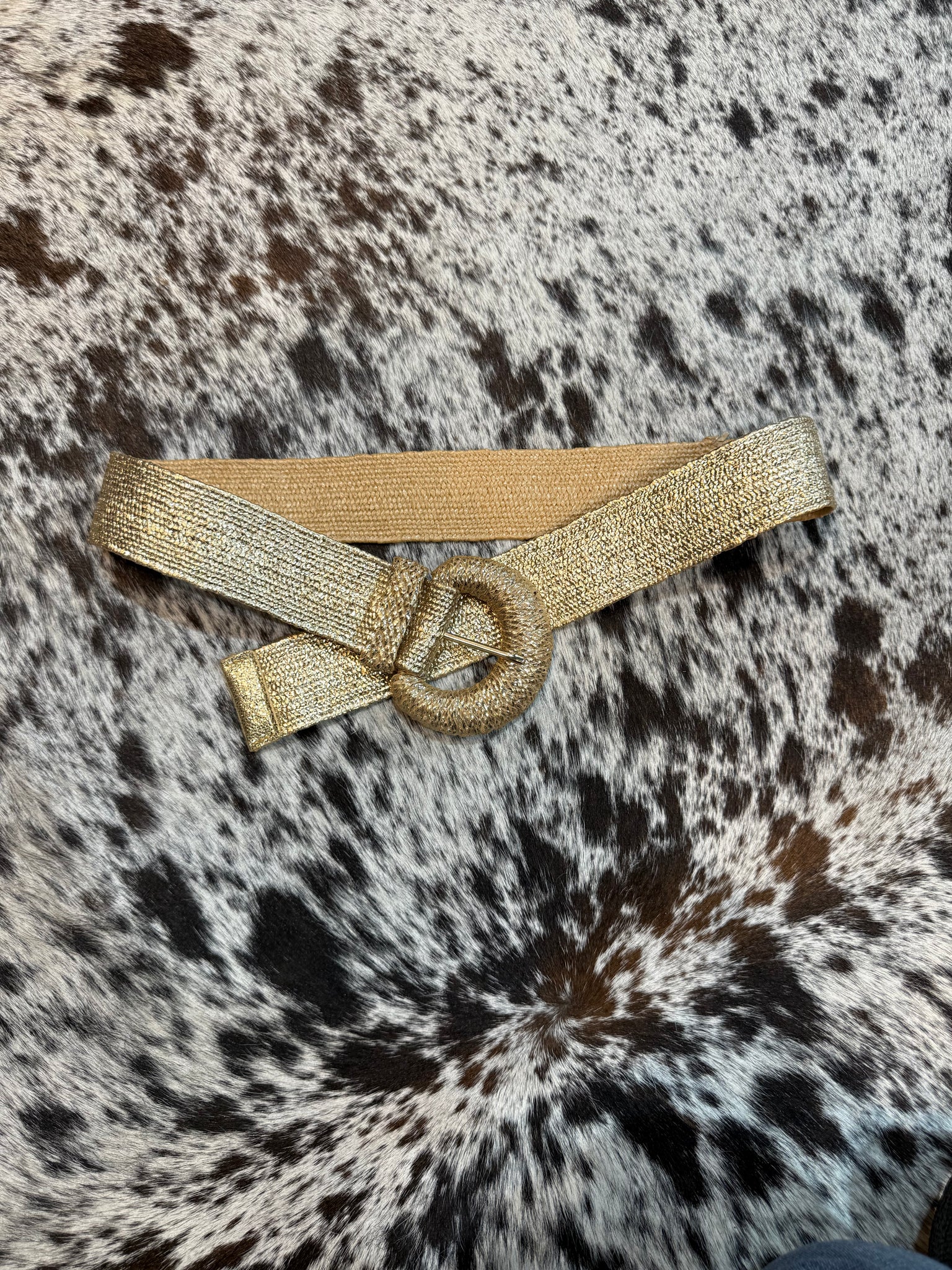 IW50015 Wrapped Halfmoon Elastic Straw Belt
