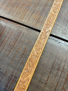 ST-01 Tan Tooling Leather Bag Strap