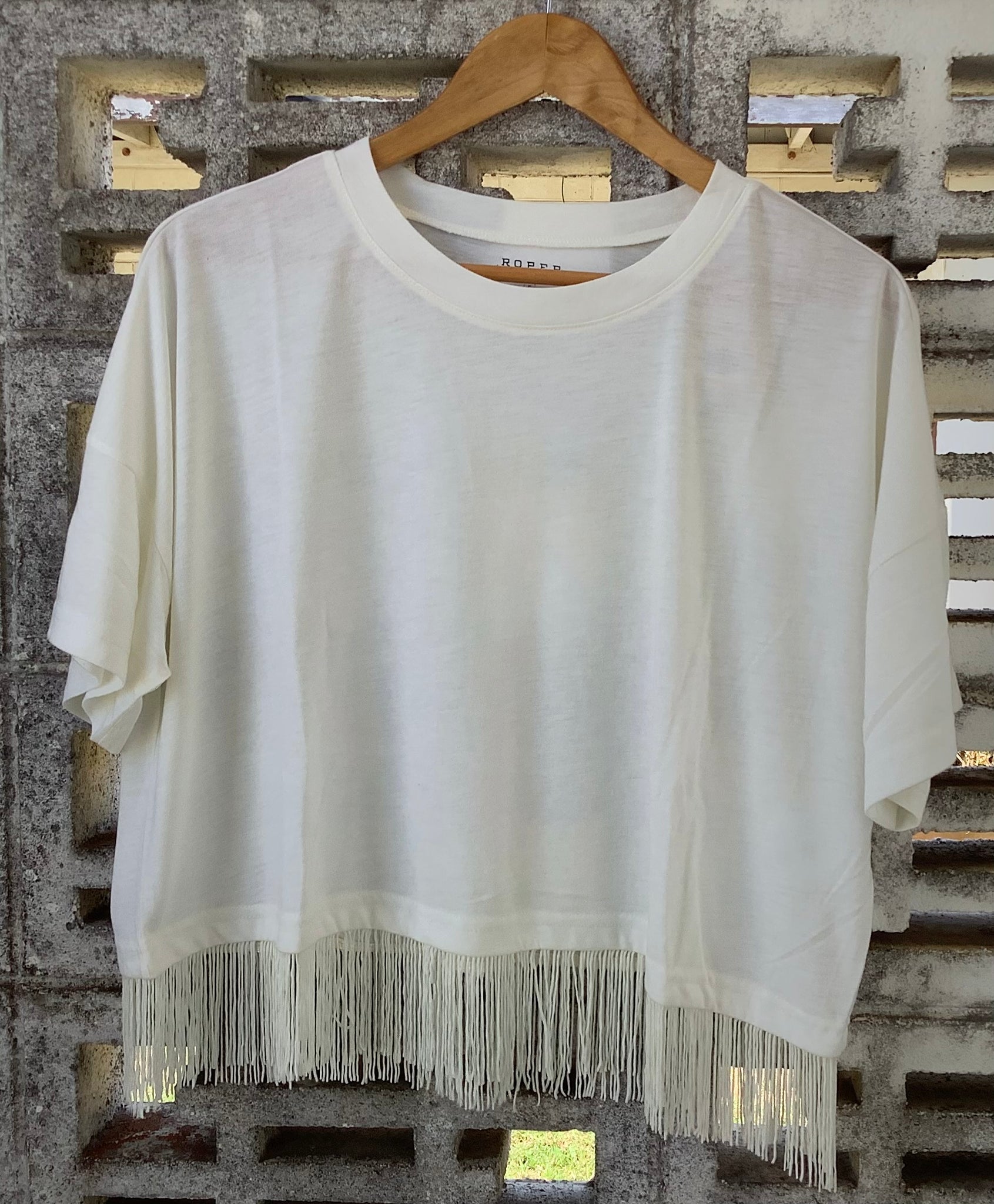 Roper Ladies Five Star Collection Short Sleeve Tee White