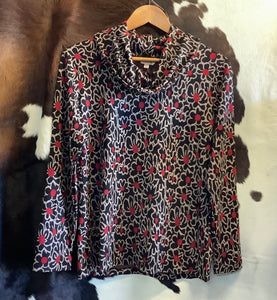 Corfu Ladies Cashmere Touch Knit Long Sleeve Top