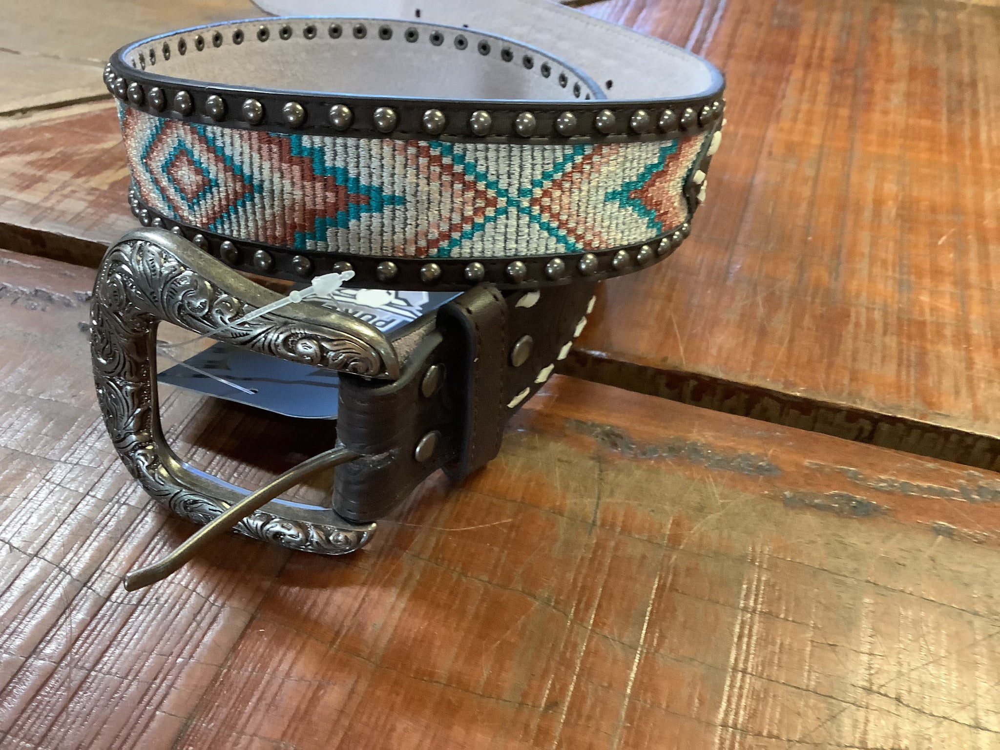 P4S2981BLT Pure Western Ladies Carla Belt Dark Tan