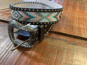 P4S2981BLT Pure Western Ladies Carla Belt Dark Tan