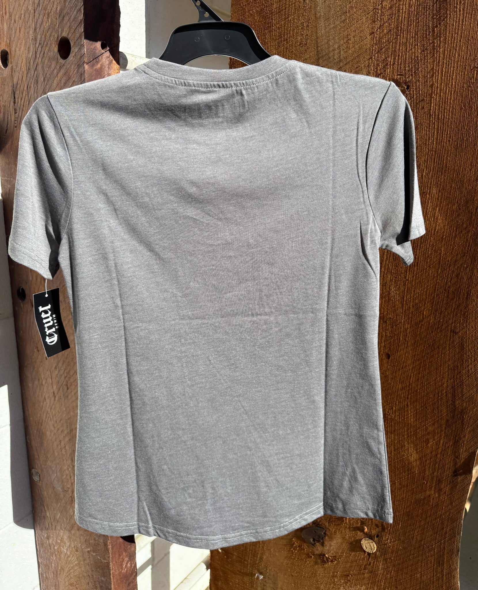 CTK7450013 Cinch Ladies Music Cassette Tee Grey