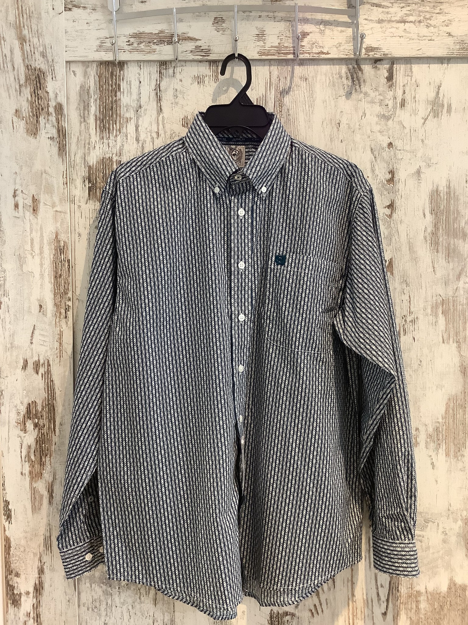 Cinch Men's L/S Shirt White