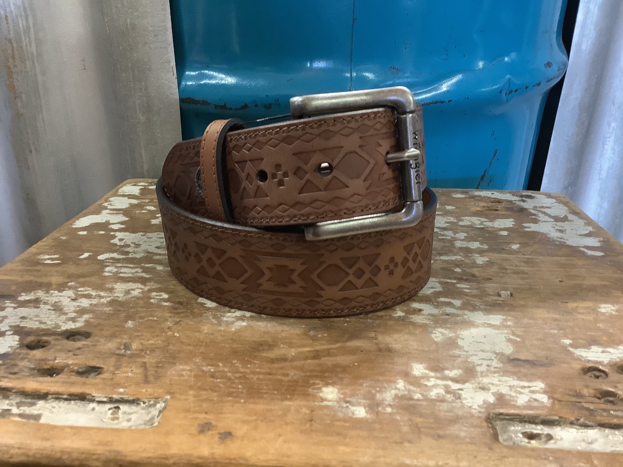 Wrangler Mens Keegan Belt Light Tan