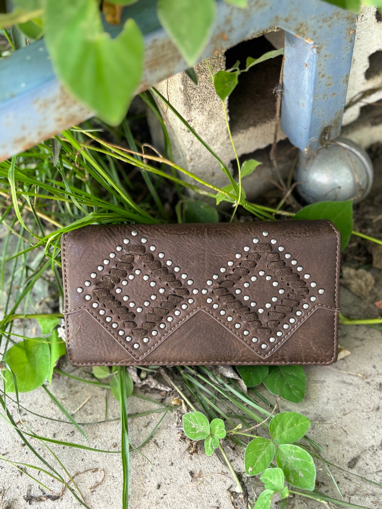 P4W2987WLT Pure Western Ladies Paige Wallet Chocolate