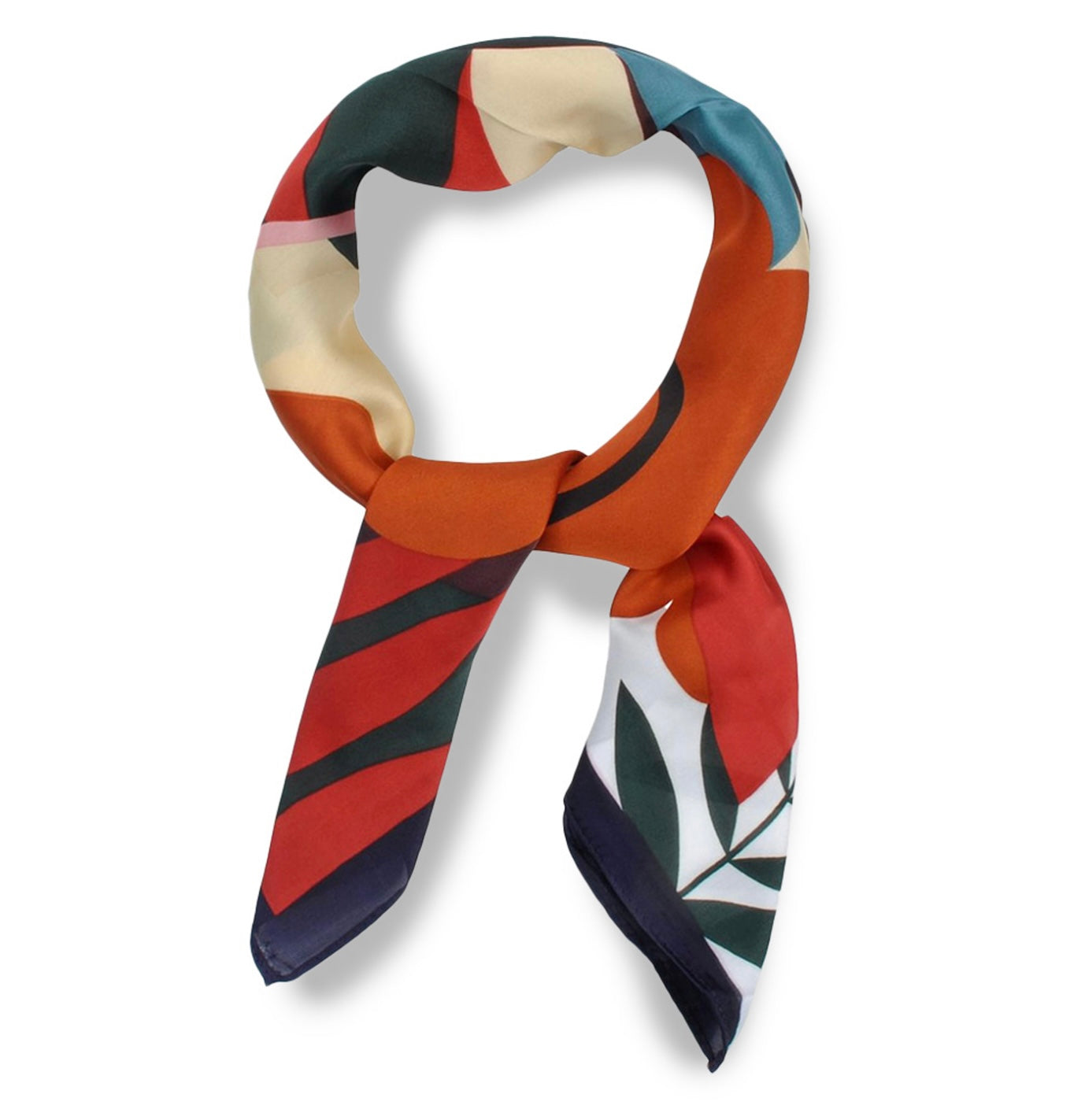 BS0046 Bold Bloom Silk-Feel Bandana