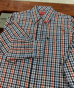 Thomas Cook Mens Ben Check L/S Shirt Navy/Tan
