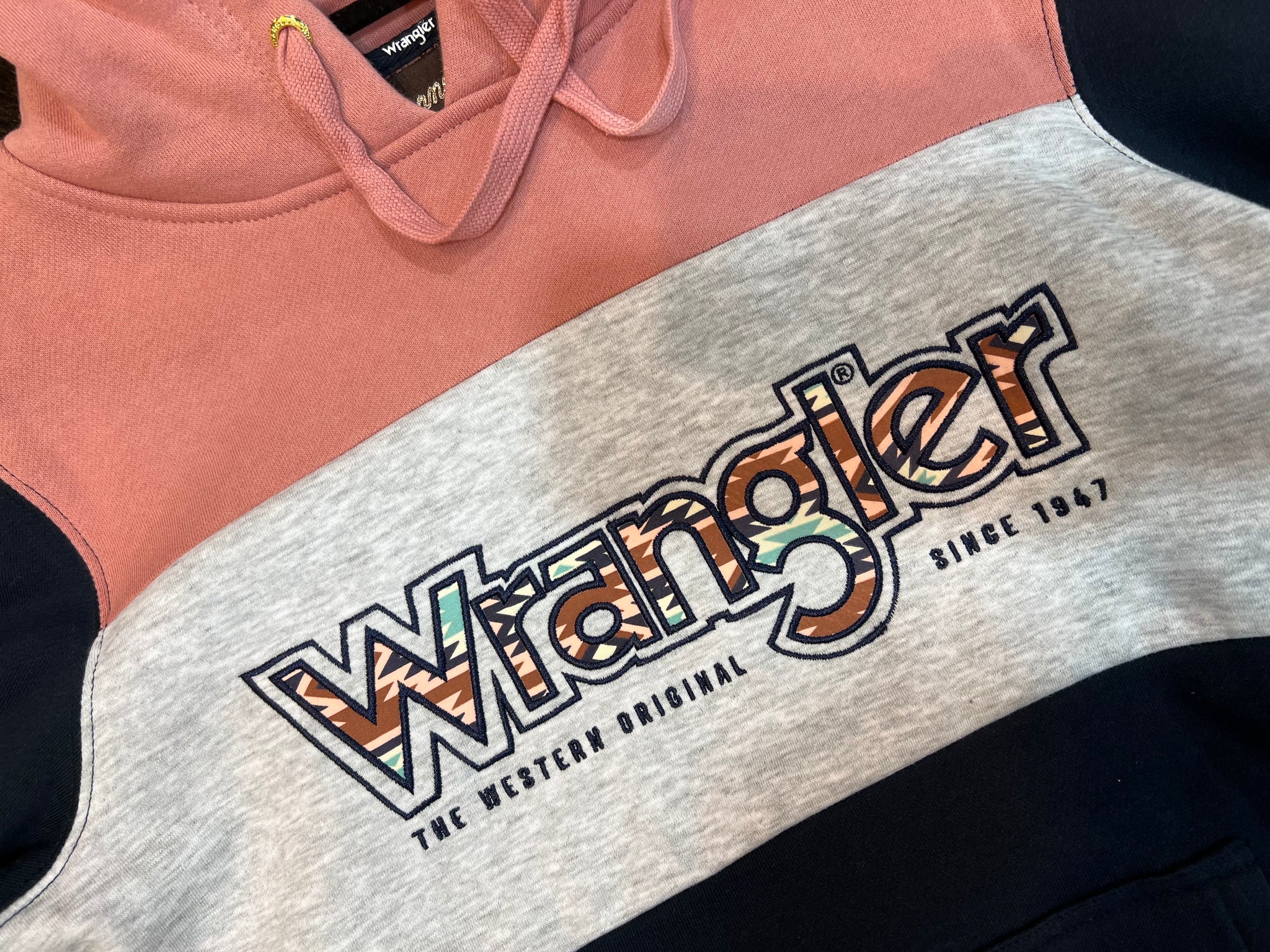 Wrangler Mindy Pullover Hoodie Navy/Pink