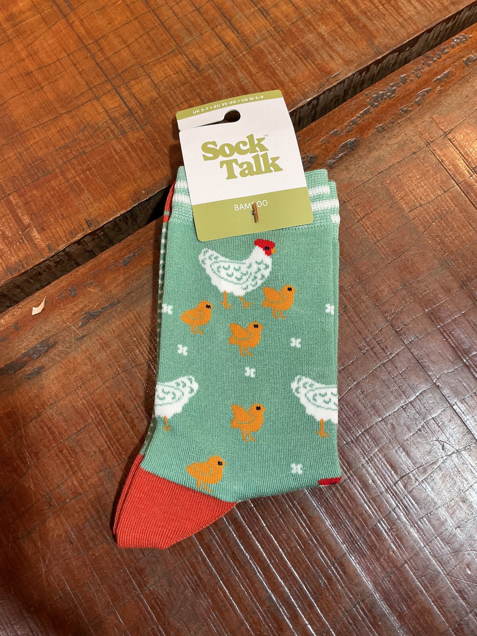 Sock Talk - Hens & Chickens Socks Teal – LittleBit Country