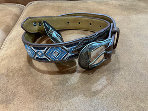 P5S7932BLT Pure Western Kids Warren Belt Tan/Multi