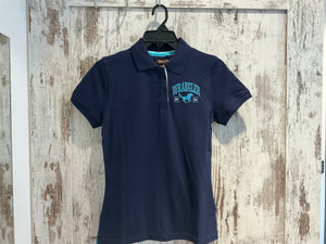 X5S2565415 Wrangler Ladies Eliza S/S Polo Navy