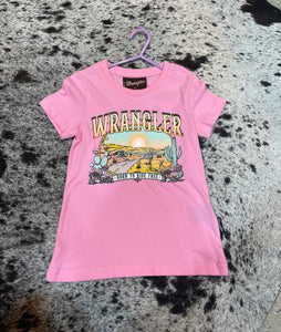 X5S5598454 Wrangler Girls Cherie S/S Tee Pink