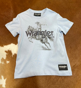 X5S3557393 Wrangler Boys Lance S/S Tee Light Blue