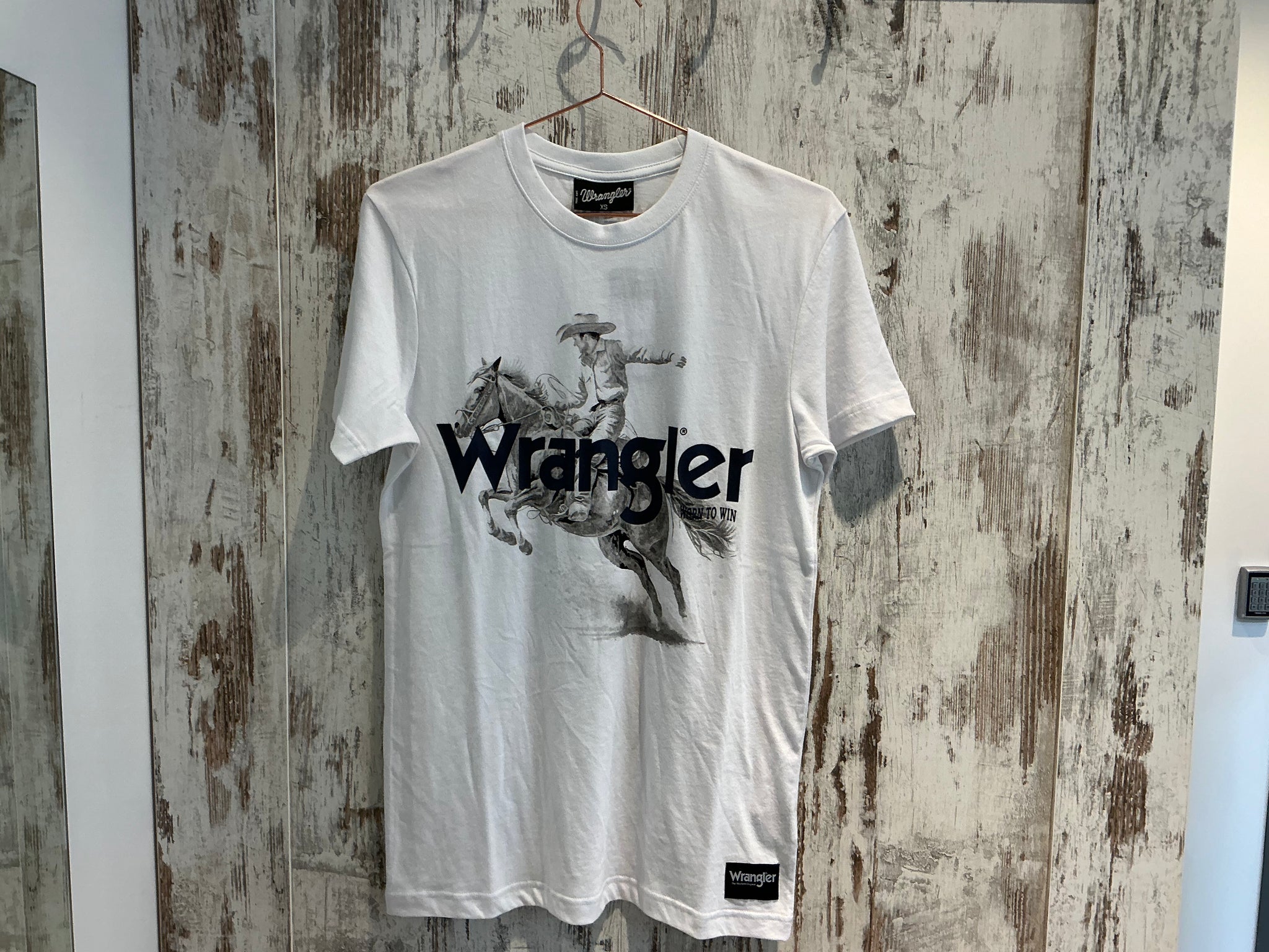 X5S1557393 Wrangler Mens Lance S/S Tee White