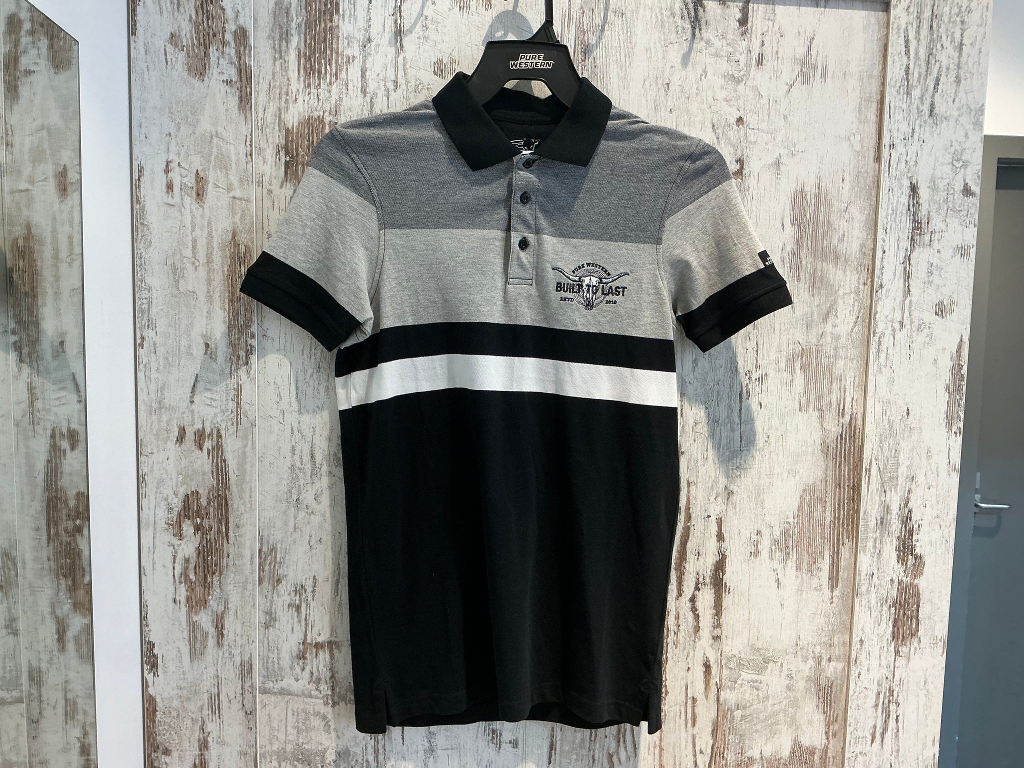 P5S1505081 Pure Western Mens Shane S/S Polo