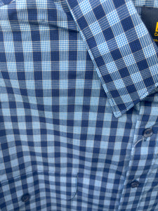 BS70292_CTRB Bisley Mens L/S Shirt Medium Check Blue