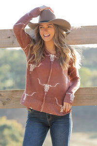 P4W2582926 Pure Western Ladies Veola Knitted Pullover