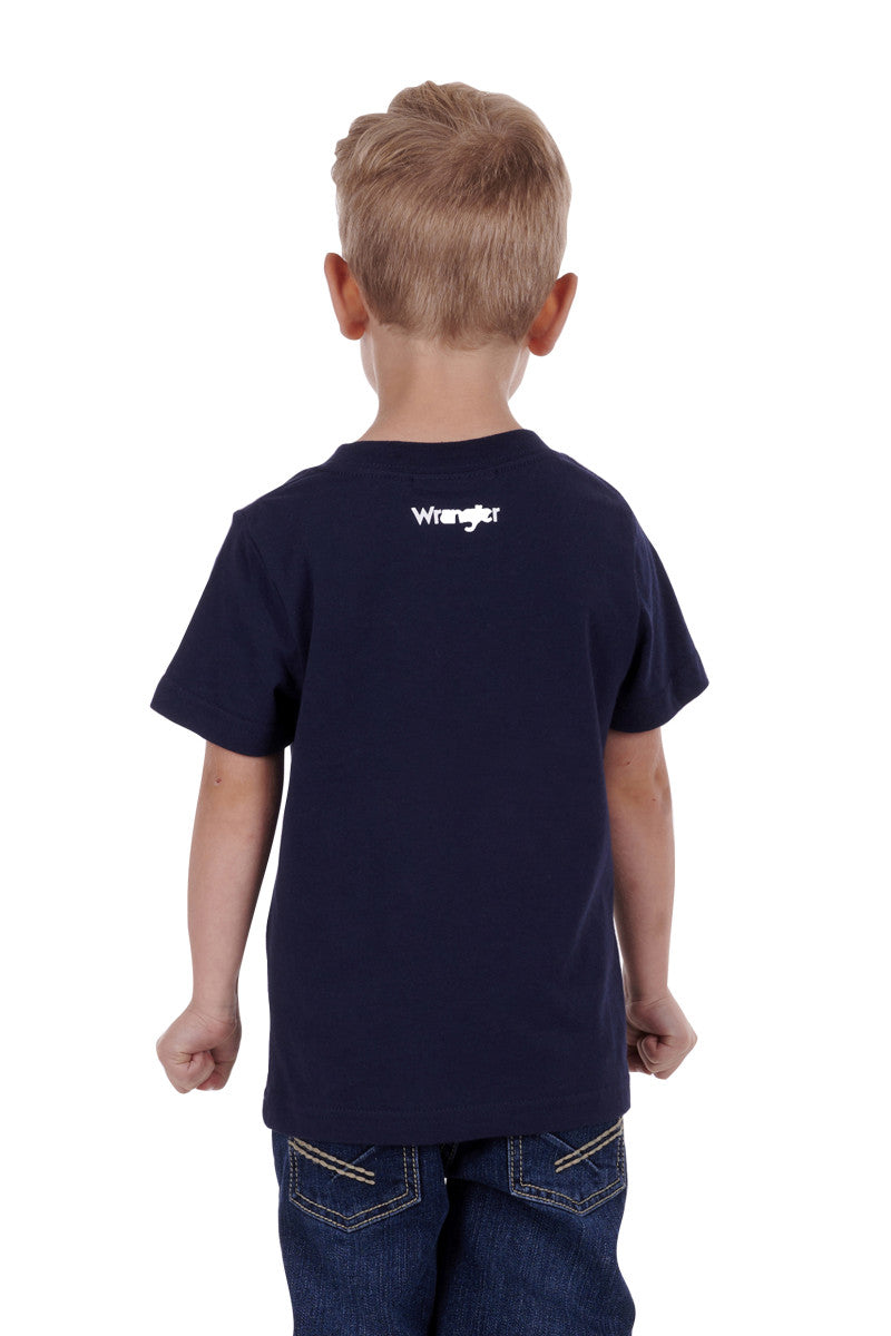 X3S3557845 Wrangler Boys Payne S/S Tee Navy