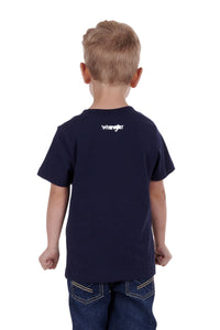 X3S3557845 Wrangler Boys Payne S/S Tee Navy