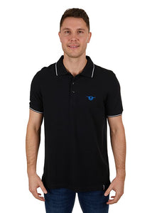 B3S1500302 Bullzye Mens Dennis S/S Polo Black