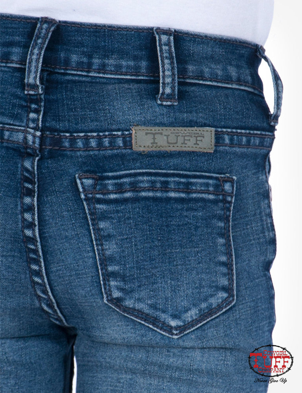 Cowgirl Just Tuff Girls Medium Trouser Jean Leg
