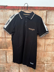 X3S1560993 Wrangler Men's Jackson S/S Polo Black