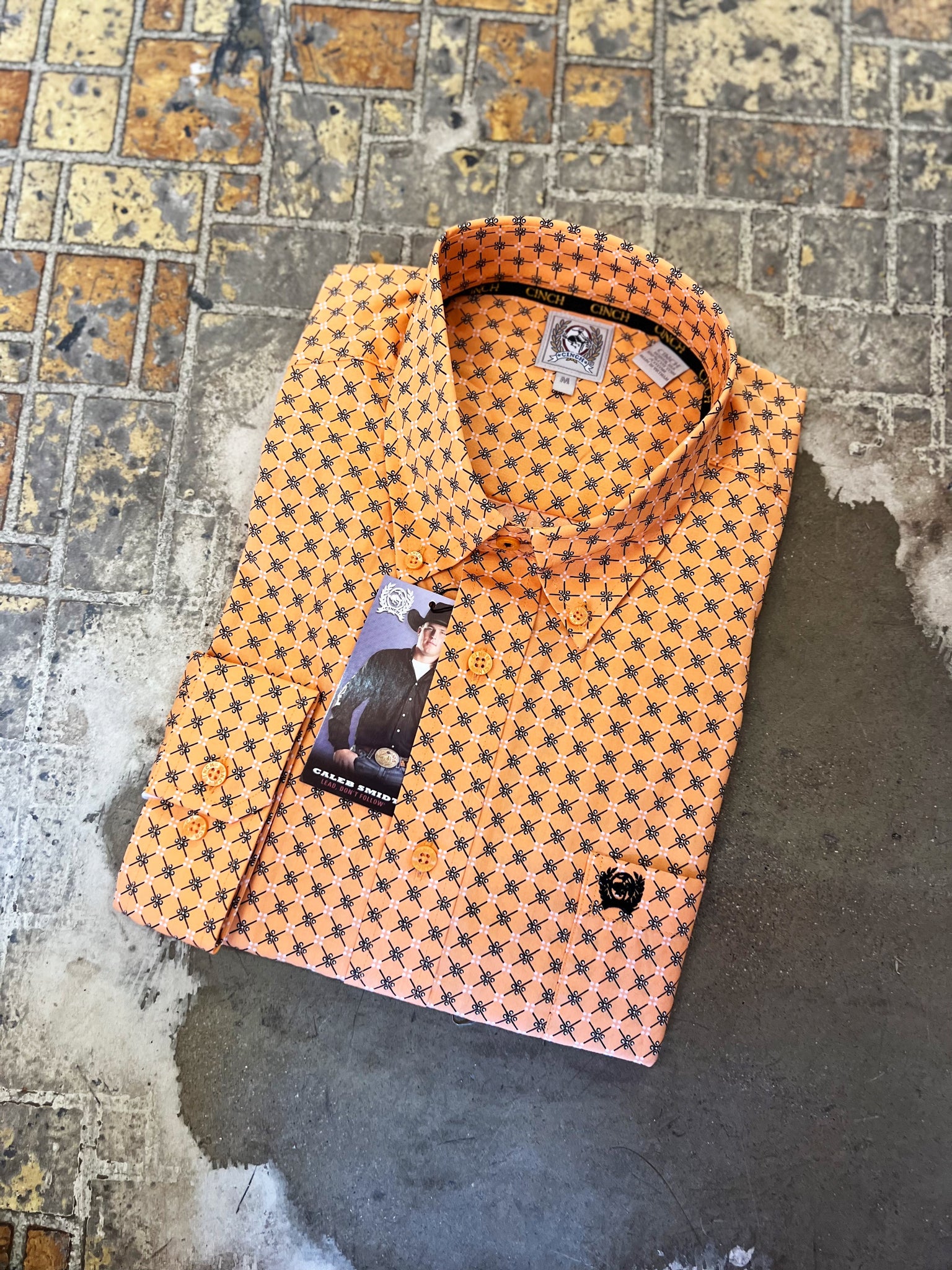 orange cinch shirt