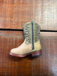 09-017-1900-3119 Roper Toddler Clint Boots Tan/Olive