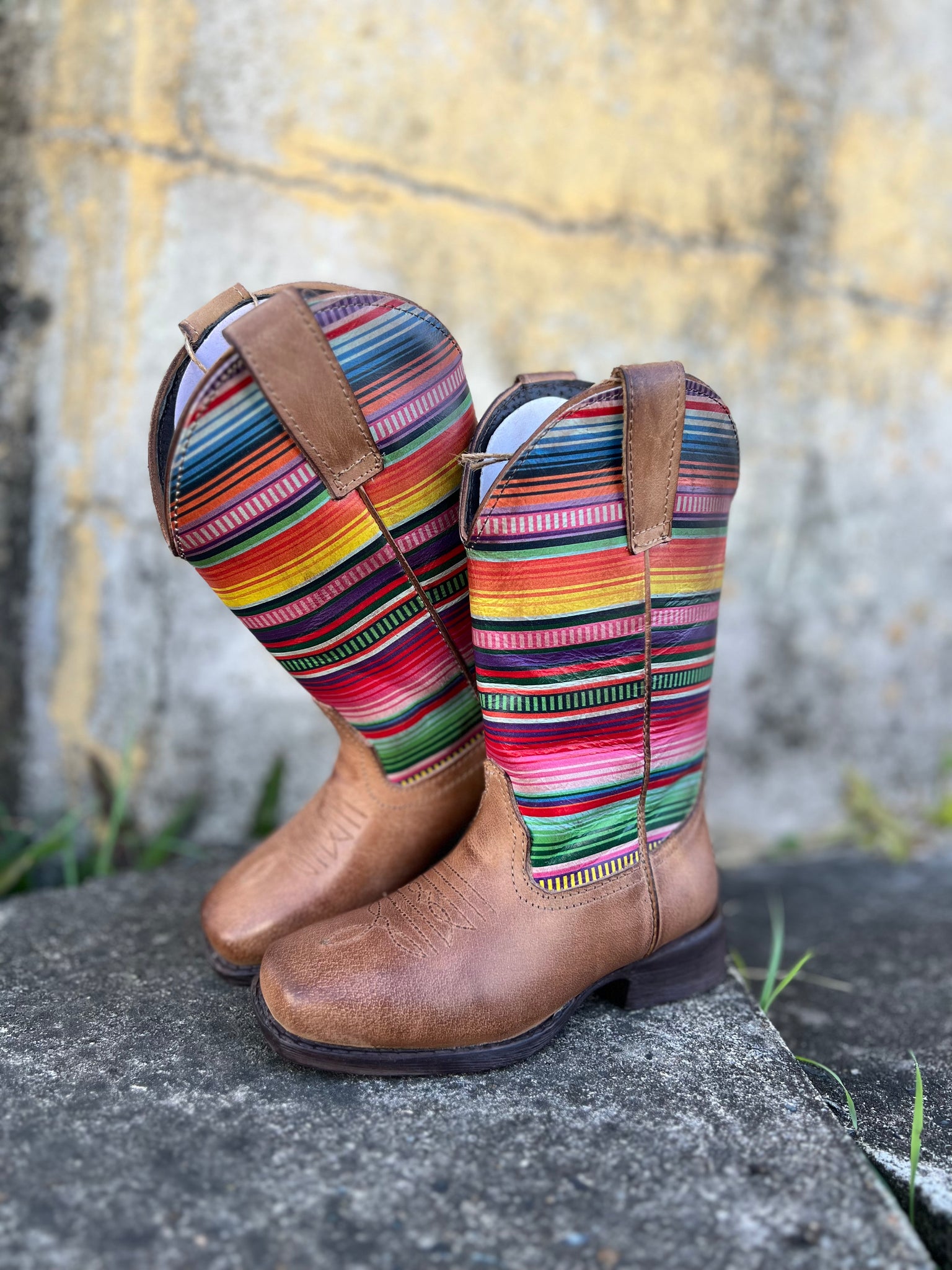 Serape sales cowboy boots